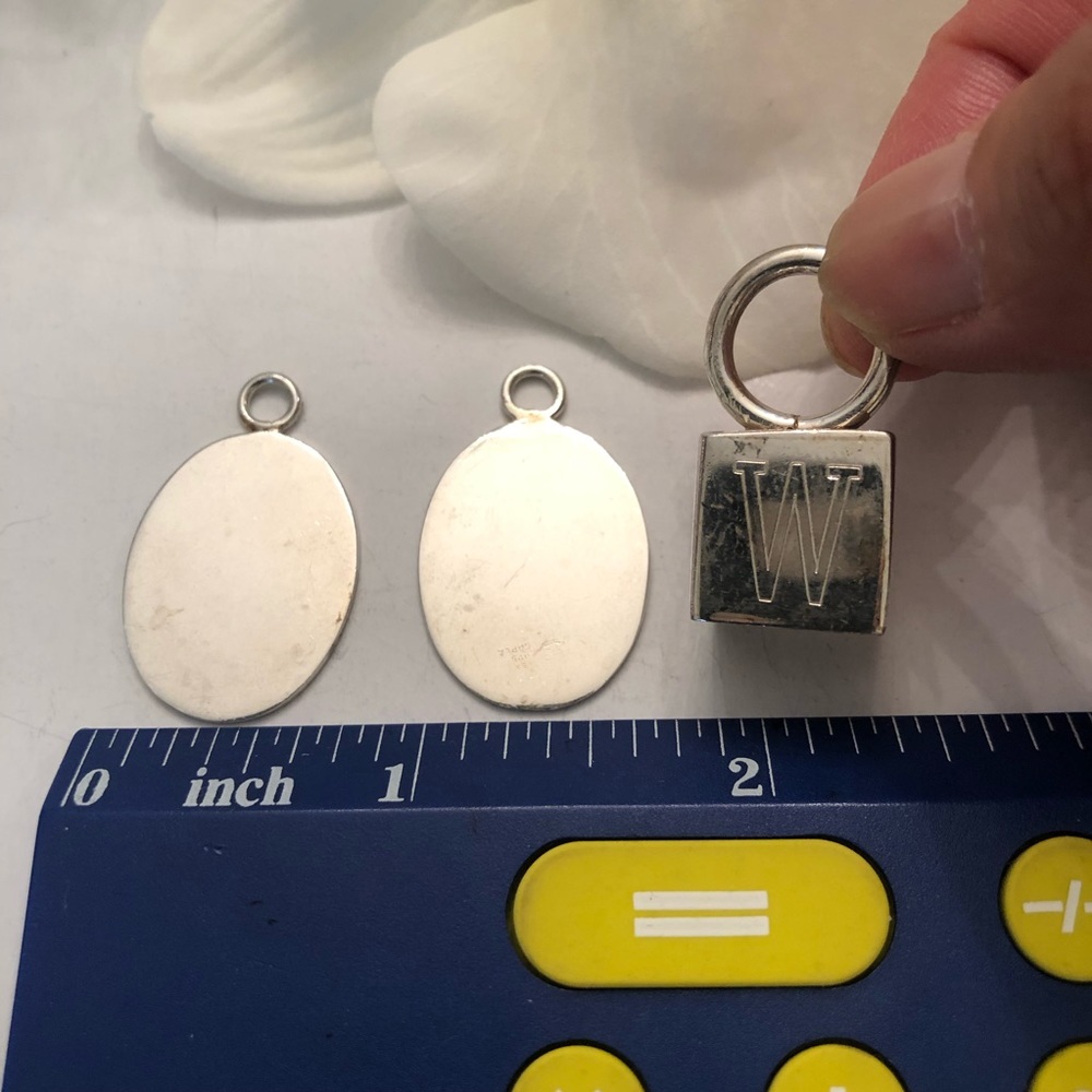 Engravable Oval Disc Charm Pendant